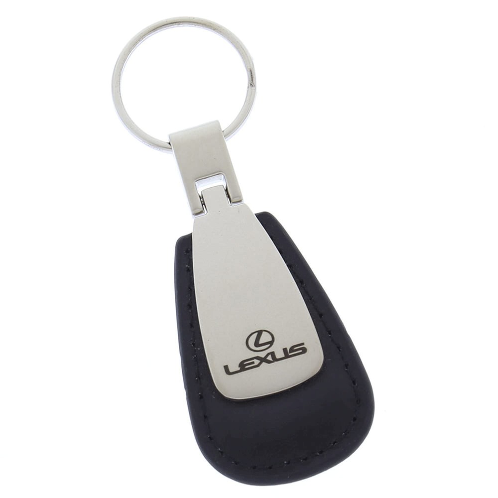 Lexus Leather Tear Drop Keychain (Black)