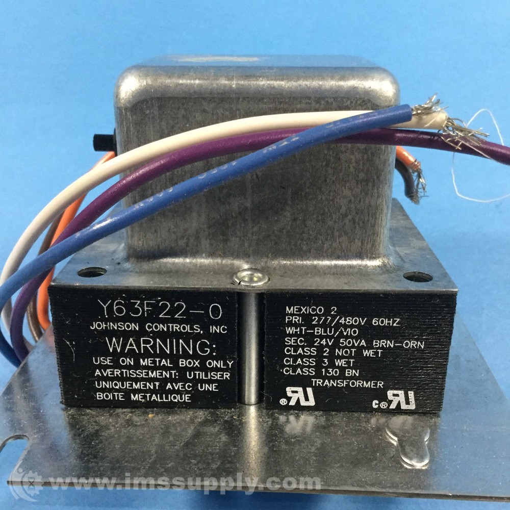 Johnson Controls Y63F22-0 Class 2 Transformer FNOB