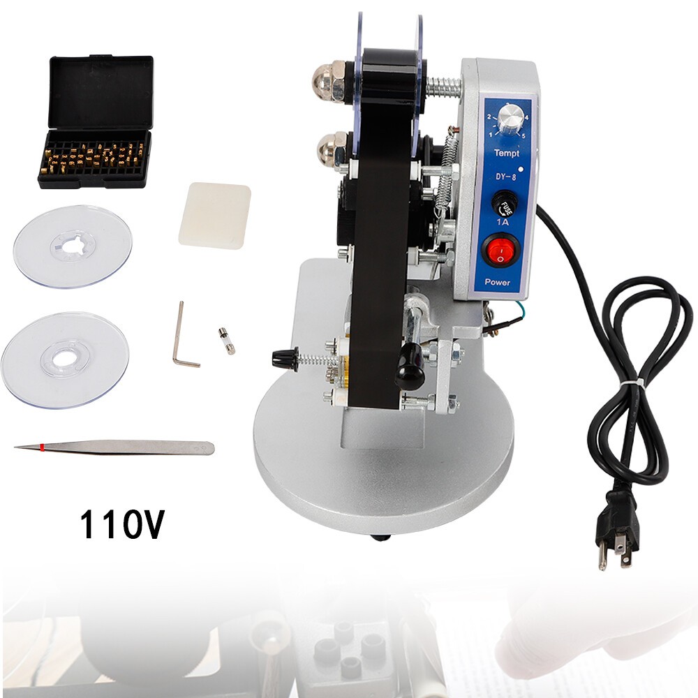 Manual Hot Foil Stamping Machine Ribbon Coding Date Batch Character Code Printer