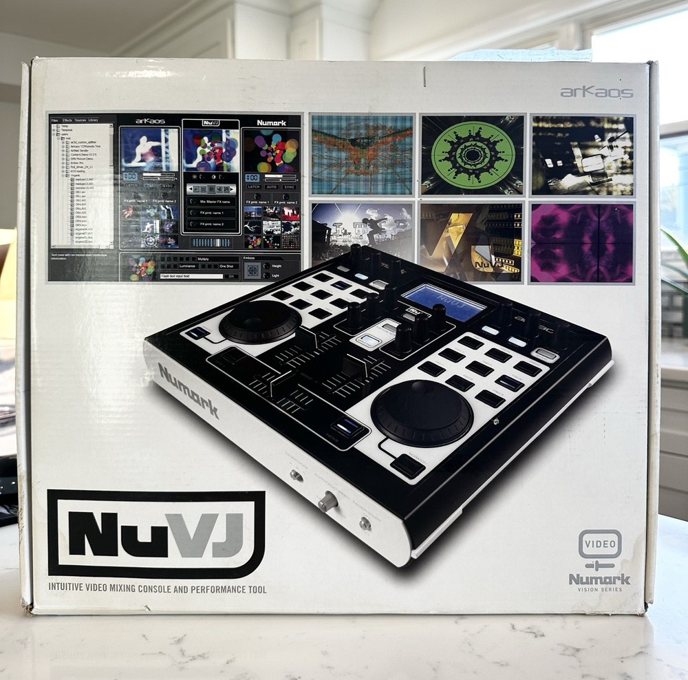 Numark NUVJ Arkaos Video Mixer Controller- Includes Instructions and Software