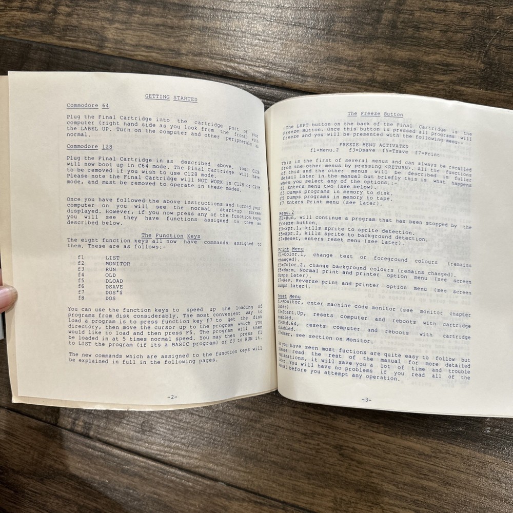 The Final Cartridge Commodore 64 Manual