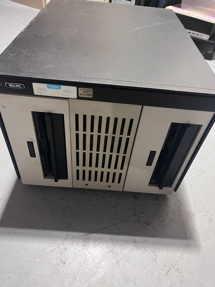 Vintage Wang 5505-1 Computer - two 8'' floppy disk drives - Untested - Powers on