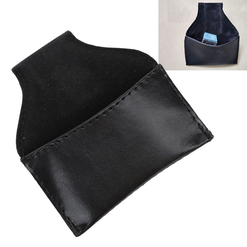 Billiard Chalk Holder Pouch PU Leather Multifunction Portable Pool Chalk