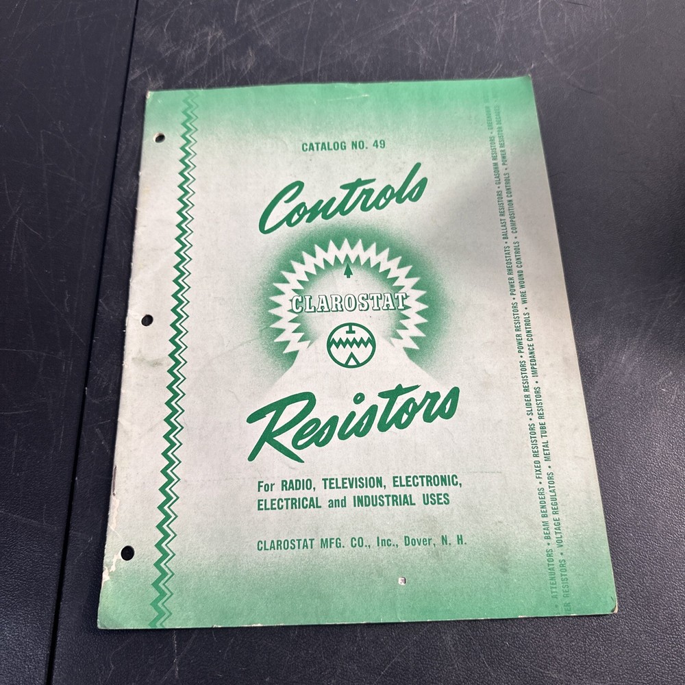 Controls Clarostat Resistors. Catalog No 49