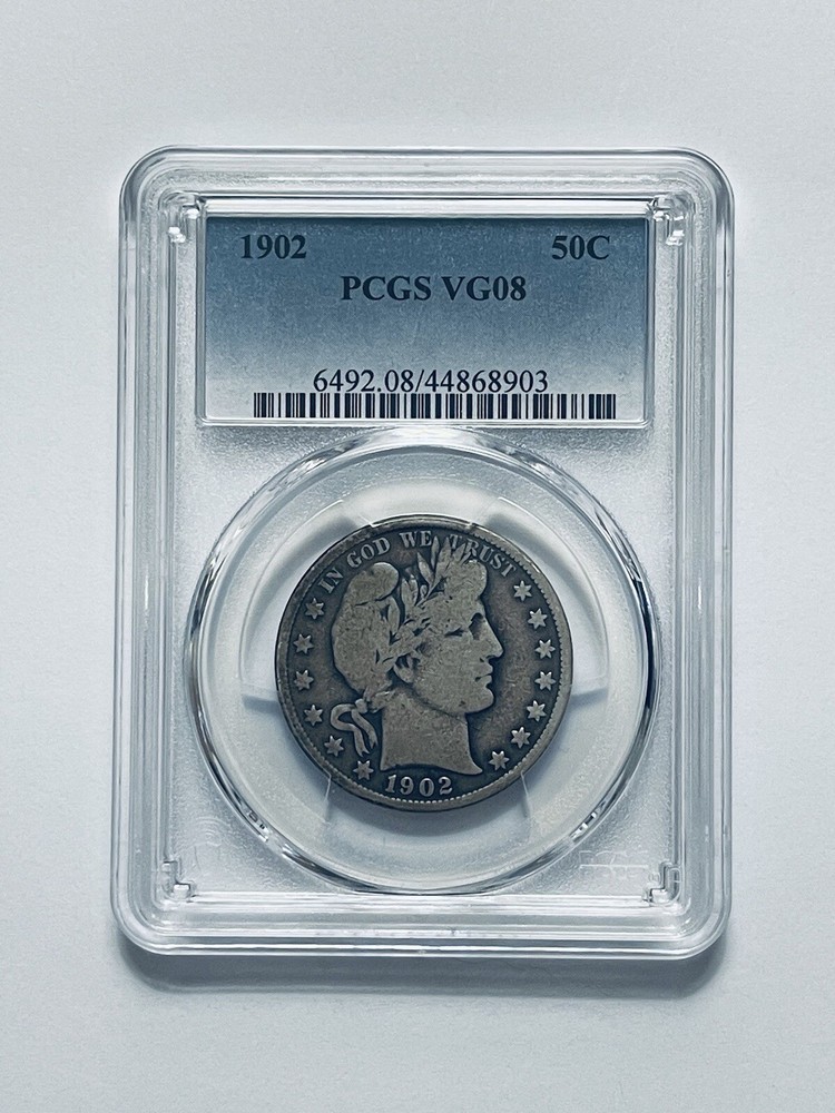 1902 Barber Half Dollar PCGS VG08
