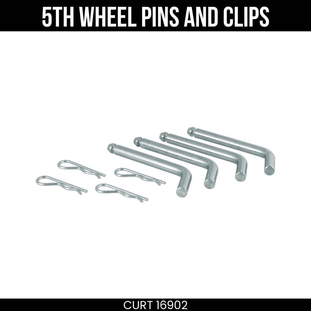 CURT Replacement 5th Wheel Pins & Clips Half Inch Diameter 16902