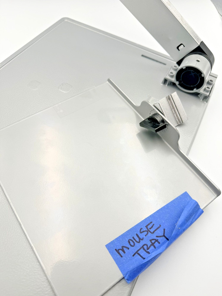 Uncaged Ergonomics Adjustable Keyboard Tray, Silver, Ergonomic, Wrist Rest