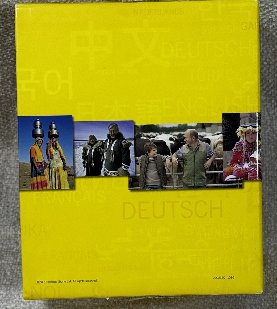 Rosetta Stone Hindi Levels 1 2 3 Language Learning Software Set Headset MP3 Box