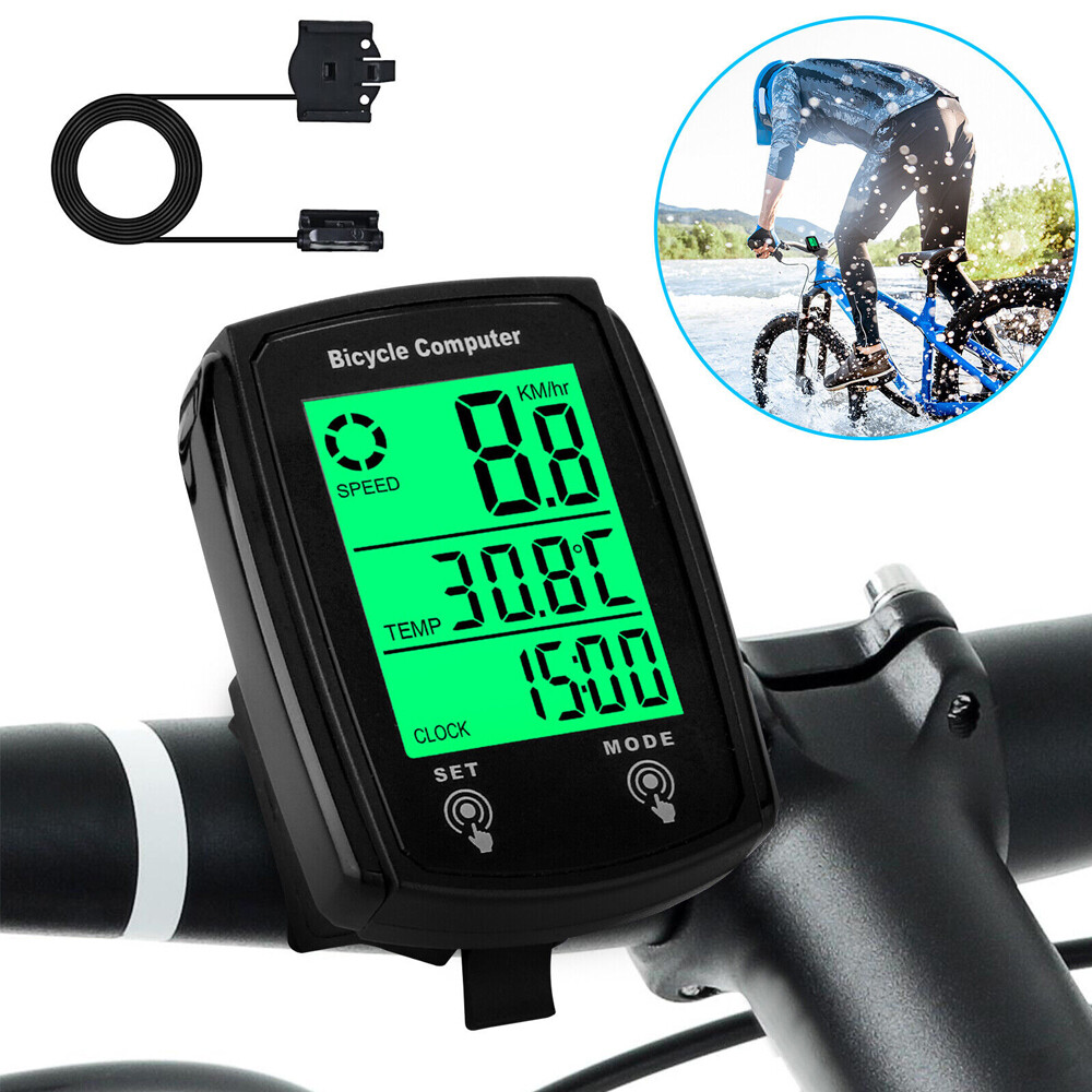 Bike Bicycle Speedometer Cycle Digital Odometer Computer Waterproof LCD Wireless