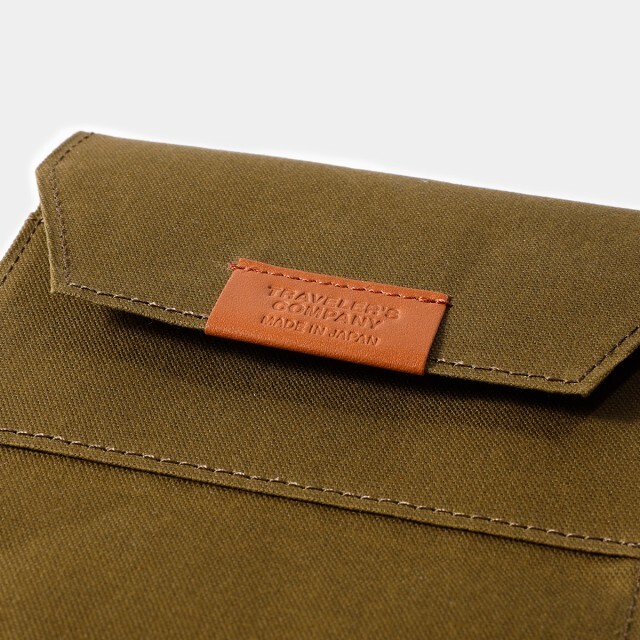 TRAVELER'S notebook Cotton Zipper Case olive Passport size F/S July 2024