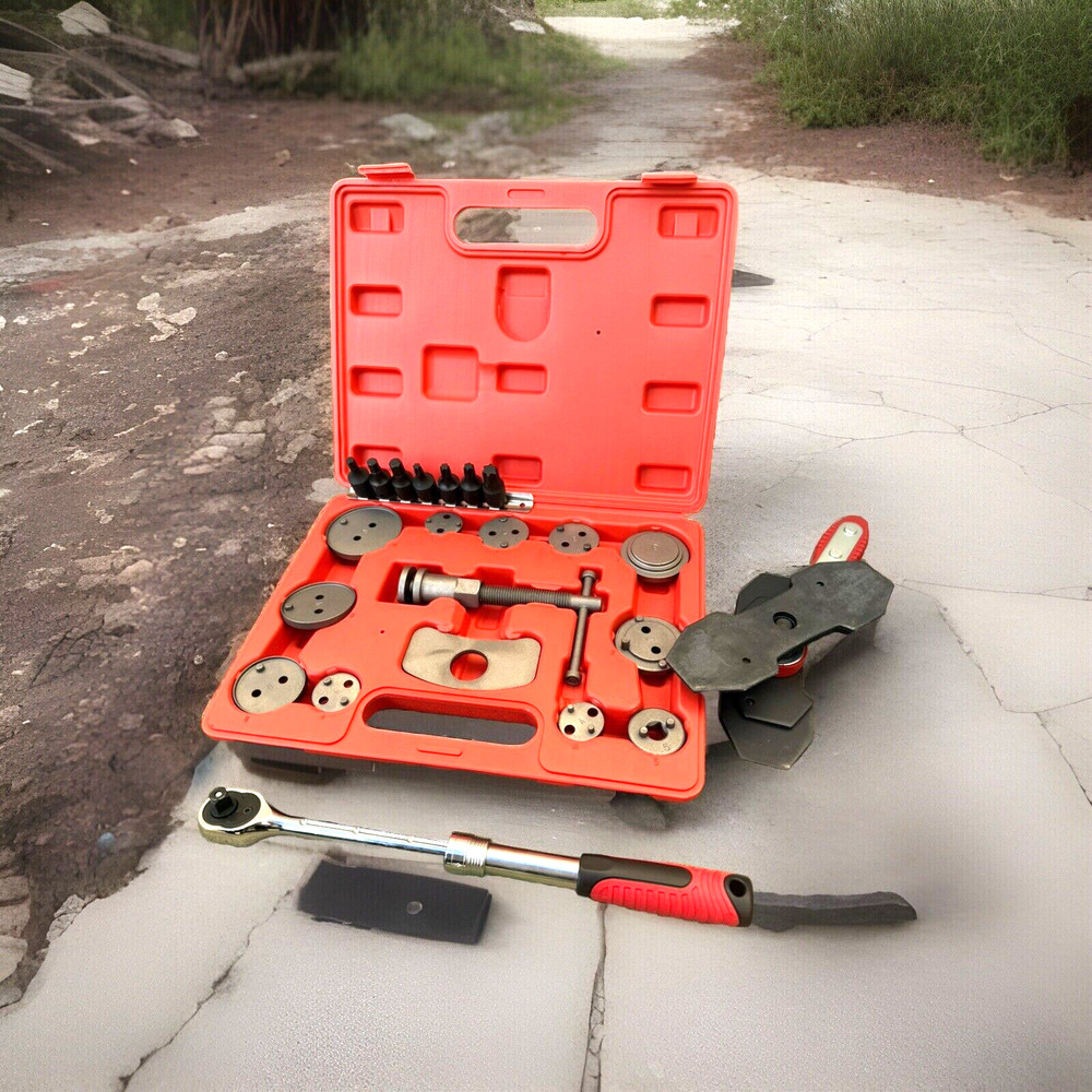 Universal Caliper Wind back Kit Brake Piston Re-setter Tools & Brake Caliper Bit