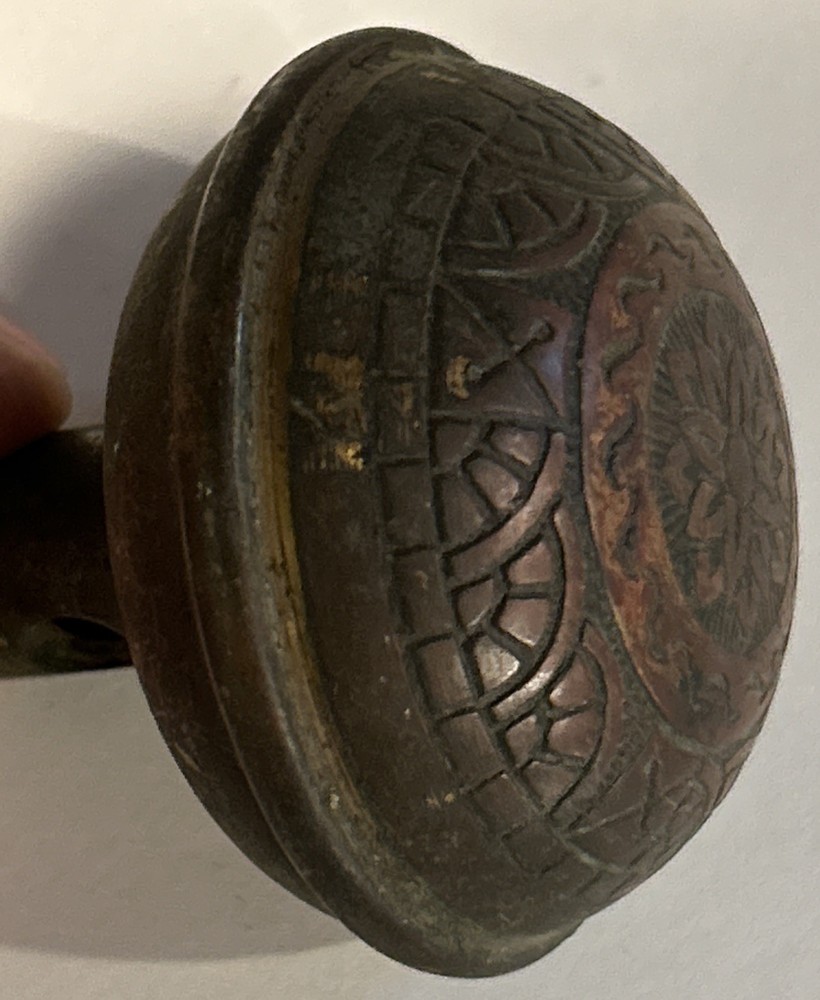 Pair Antique Brown Marble Swirl Porcelain Door Knobs + 7 Bonus Knobs **READ