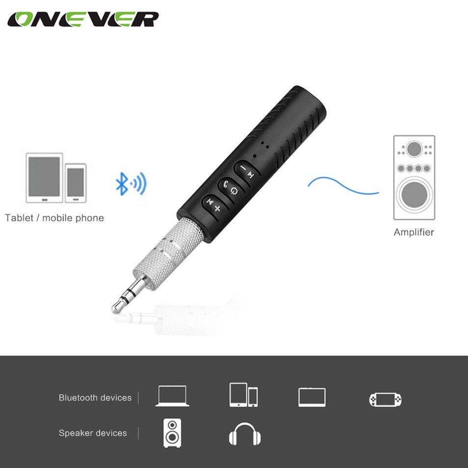 universal 3.5mm jack bluetooth car kit hands free adaptor