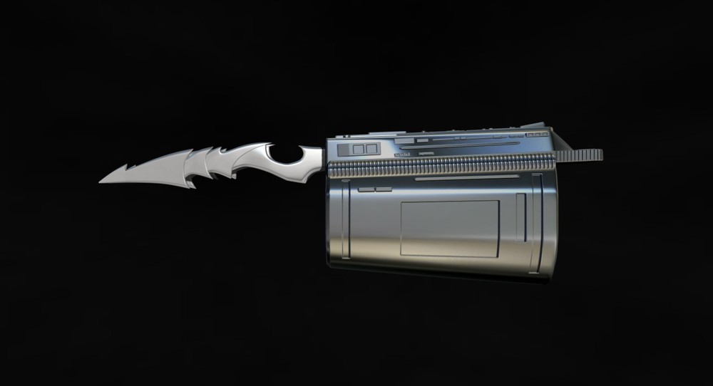 Predator Gauntlet Forearm Right, two versions - File STL-OBJ For 3D printer -