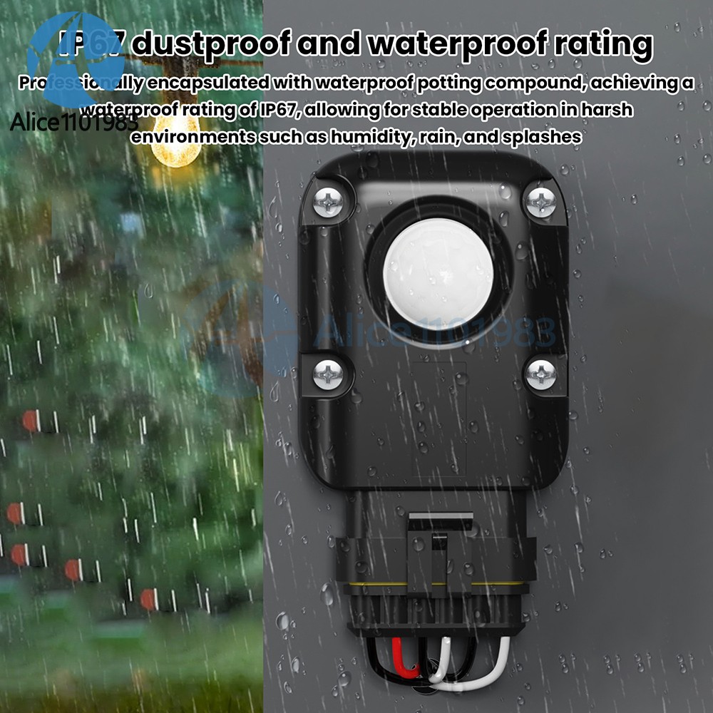 Motion Sensor Infrared PIR Movement Detector Waterproof Outdoor LED Light Switch