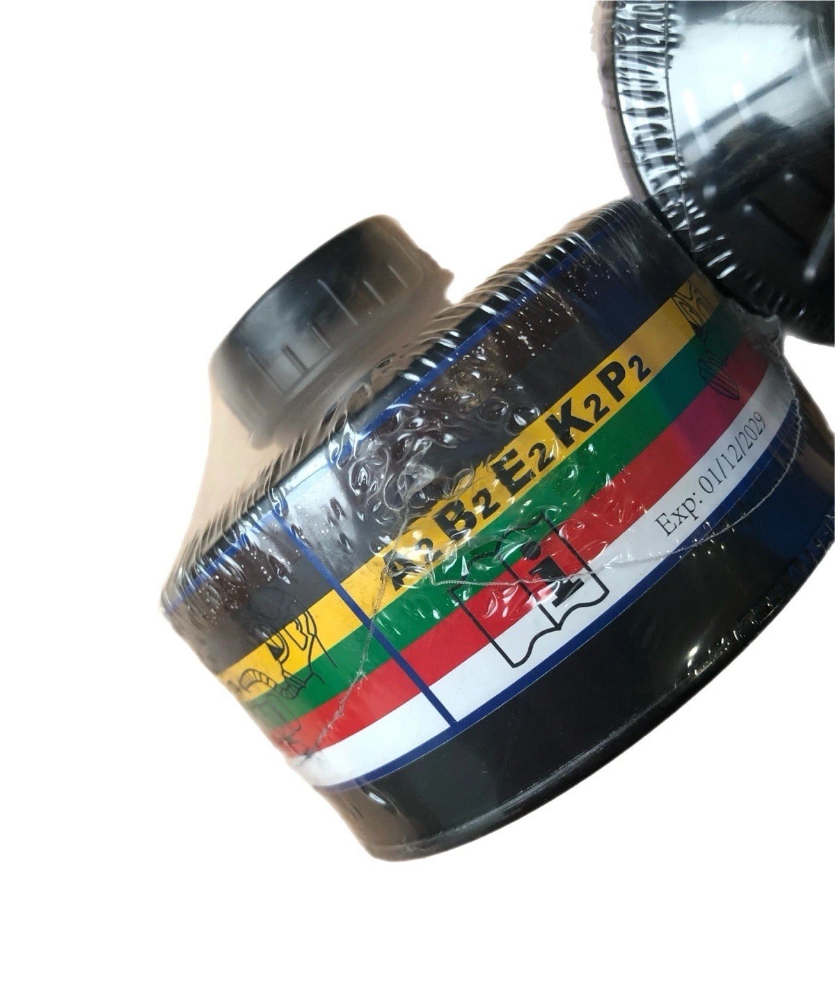 40mm Gas Mask Filter NBC CBRN Military Grade - 2029 Expiry - Sealed