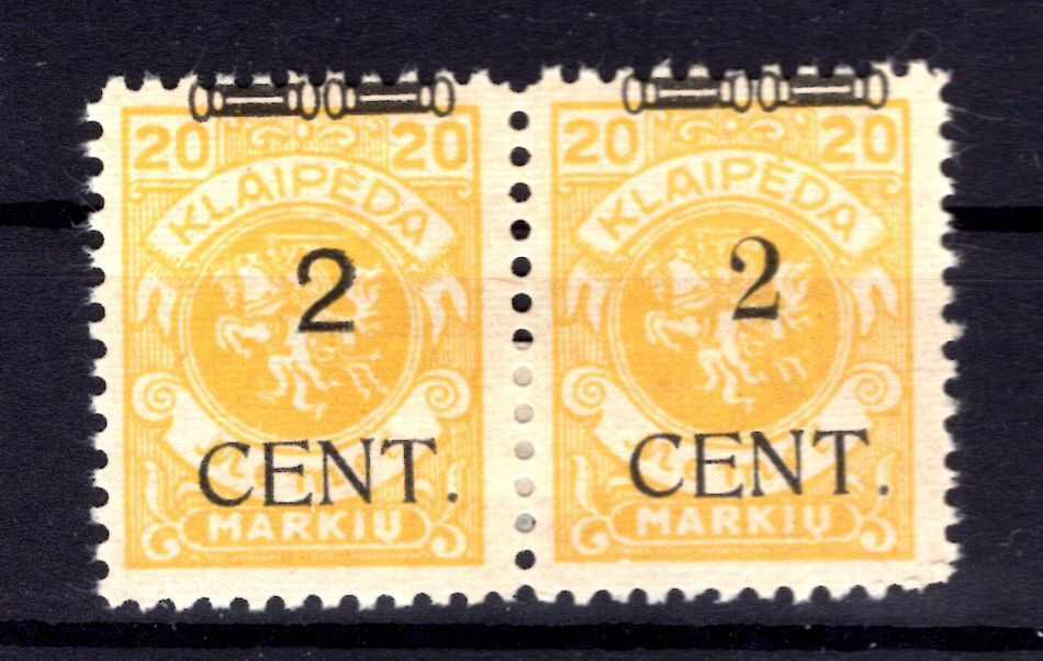 Memel 176W3 Type Pair * MH BPP (T0845