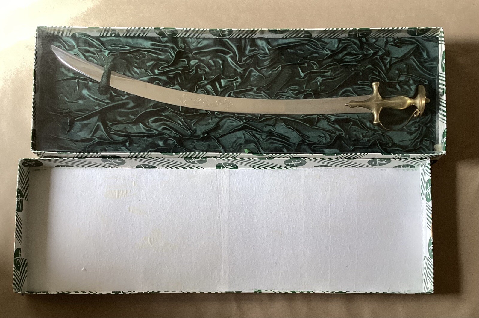Pakistan Army Talwar Saber | Gift From General Mirza Aslam Beg, with Box, 32”