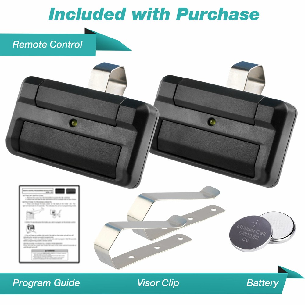 2 For 811LM Liftmaster Garage Door Gate Opener Remote Control Dip Switch Program