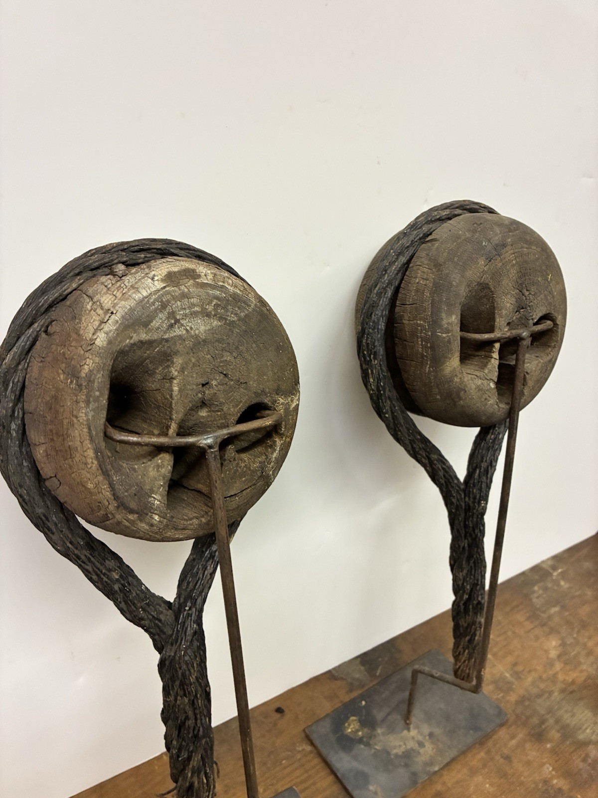 Dead Eye 19th Century Sailing Antique Nautical Rigging Great Lakes