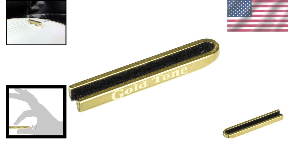 Lacquered Brass Banjo Mute - Efficient Silencer for 4, 5 & 6-String Instruments