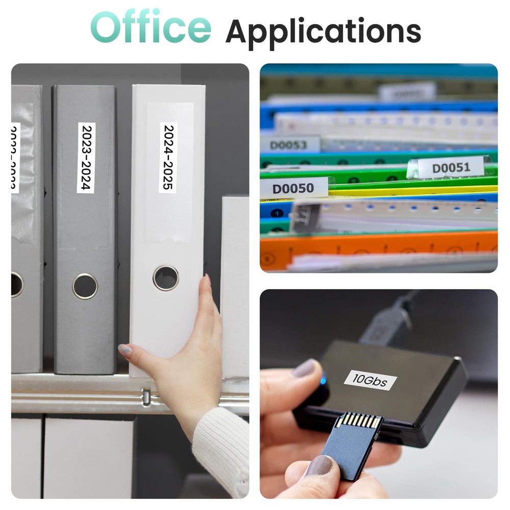 P12 Label Maker Machine with Tape, Bluetooth Small Label Maker with Multiple ...