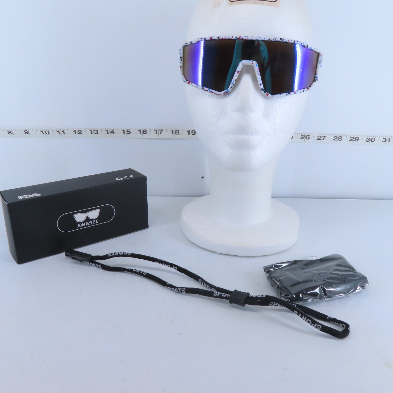 AWGSEE KIDS POLARIZED BASEBALL SUNGLASSES UV400 YOUTH SPORTS CYCLING GLASSES