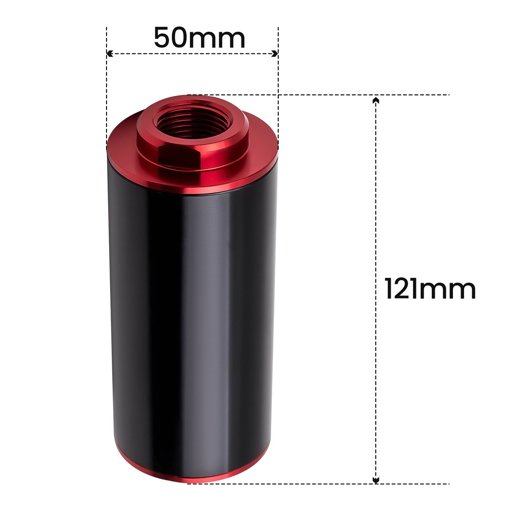 Inline Fuel Filter High Flow 100 Micron Cleanable AN6 AN8 AN10 Adapter universal