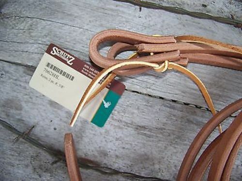 Reins - Harness Leather Water Loop (5/8 Inch) - 8 Foot Plus
