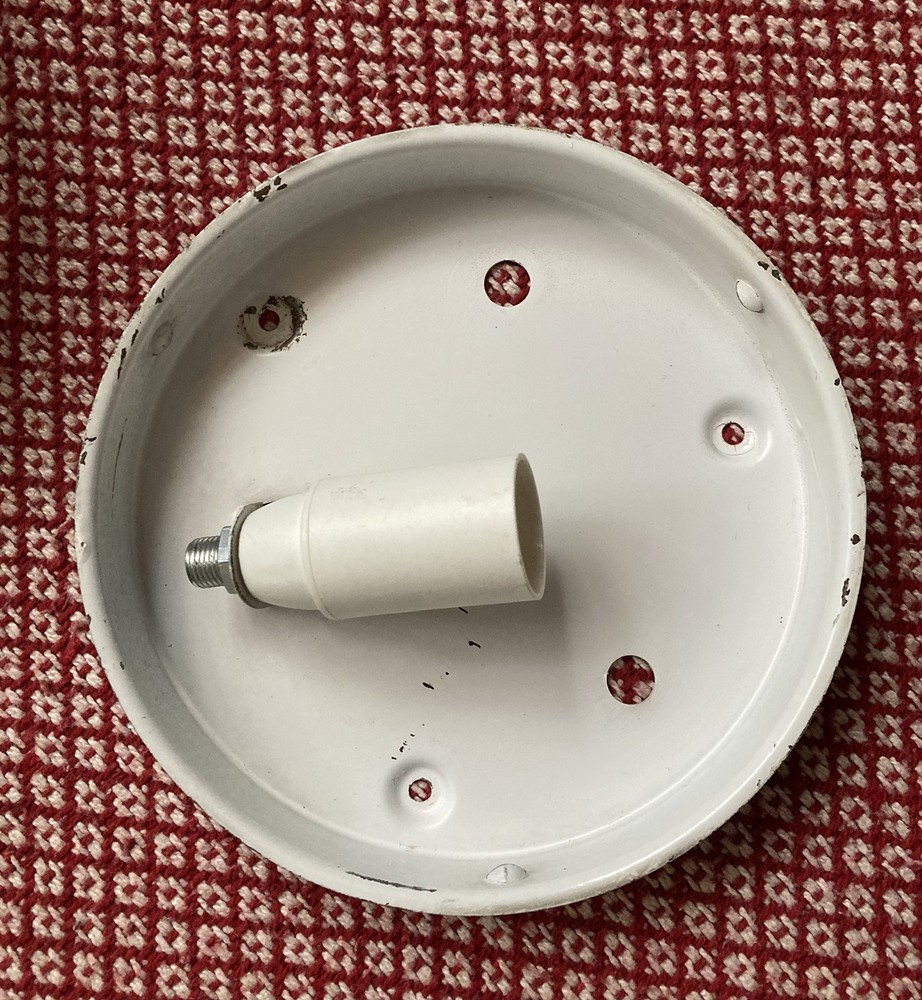 Vintage Domed Plafon Flush Mount Ceiling Light-Bubble Glass-20cm Diameter