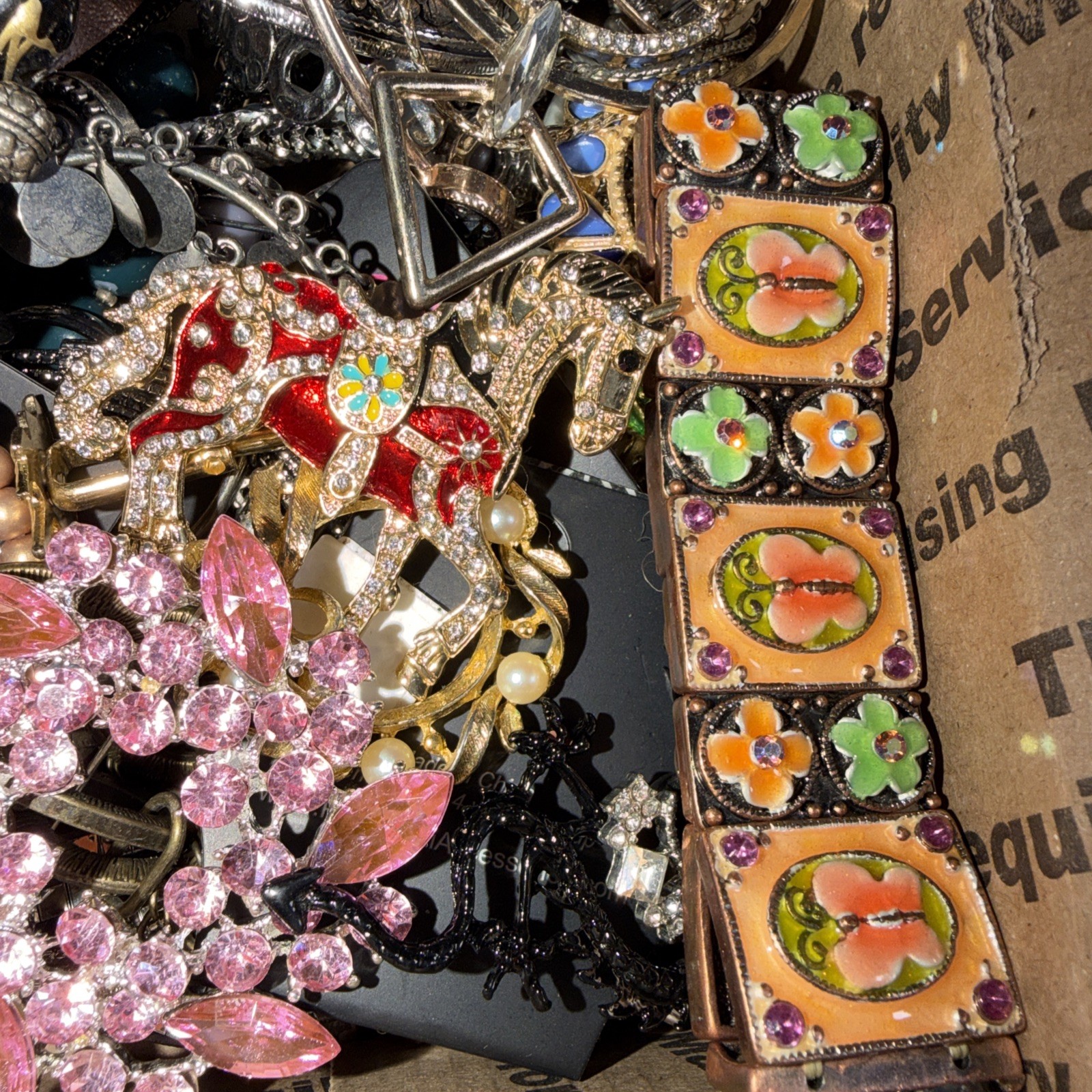 Vintage to Now Jewelry Lot, All Wearable Untested. No Junk. Box A2