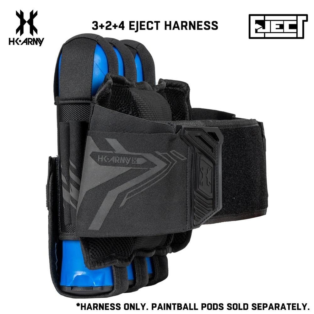 HK Army 3+2 Eject Paintball Harness Pod Pack - Blackout