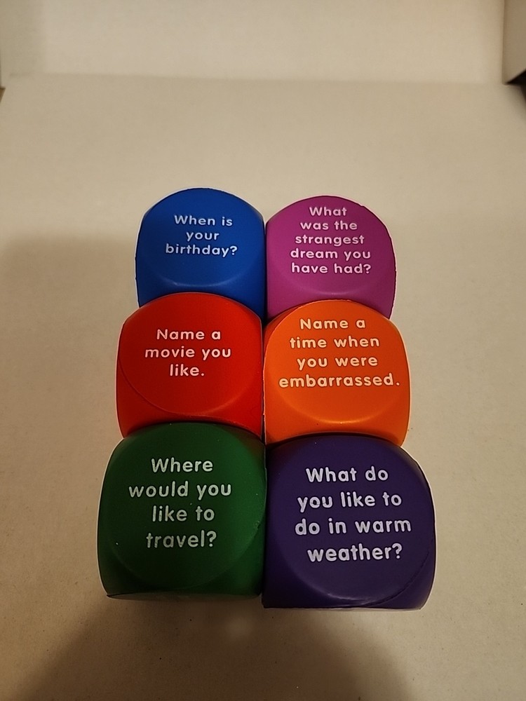 Learning Resources Reading Comprehension Cubes Homeschool Soft Foam Set 6 Guided