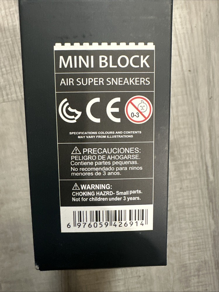Dr Star Mini Block Dunk Air Jordan 1 Sneaker 3D New