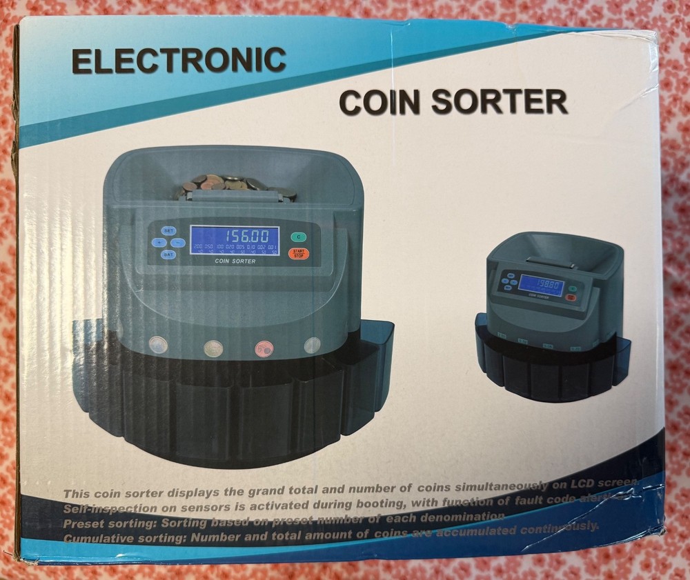 Electric Coin Sorter/Roller XD-9005A