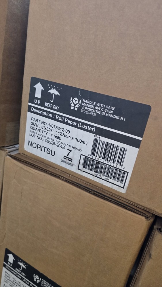 NORITSU H073312-00 LUSTER PAPER 5" x 328'
