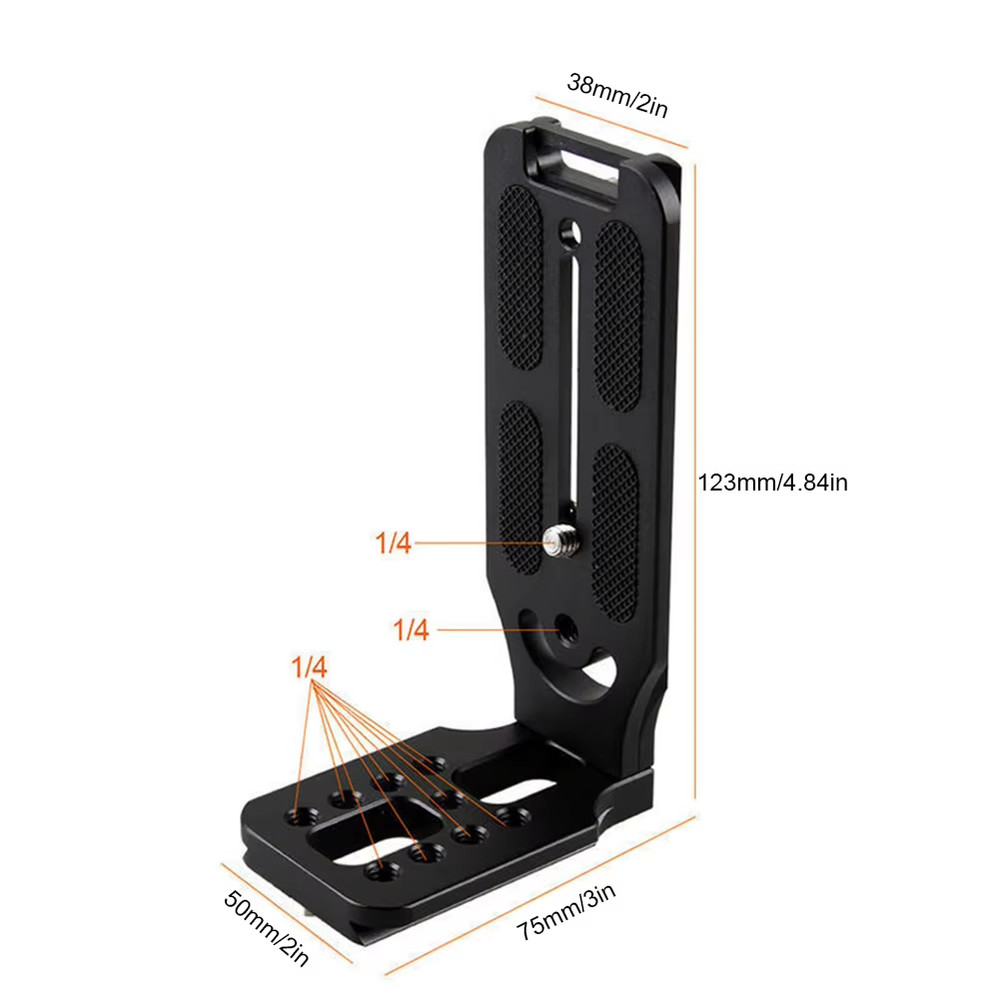 L-Bracket Quick Release Plate For Camera DSLR Camcorder Nonslip Bracket