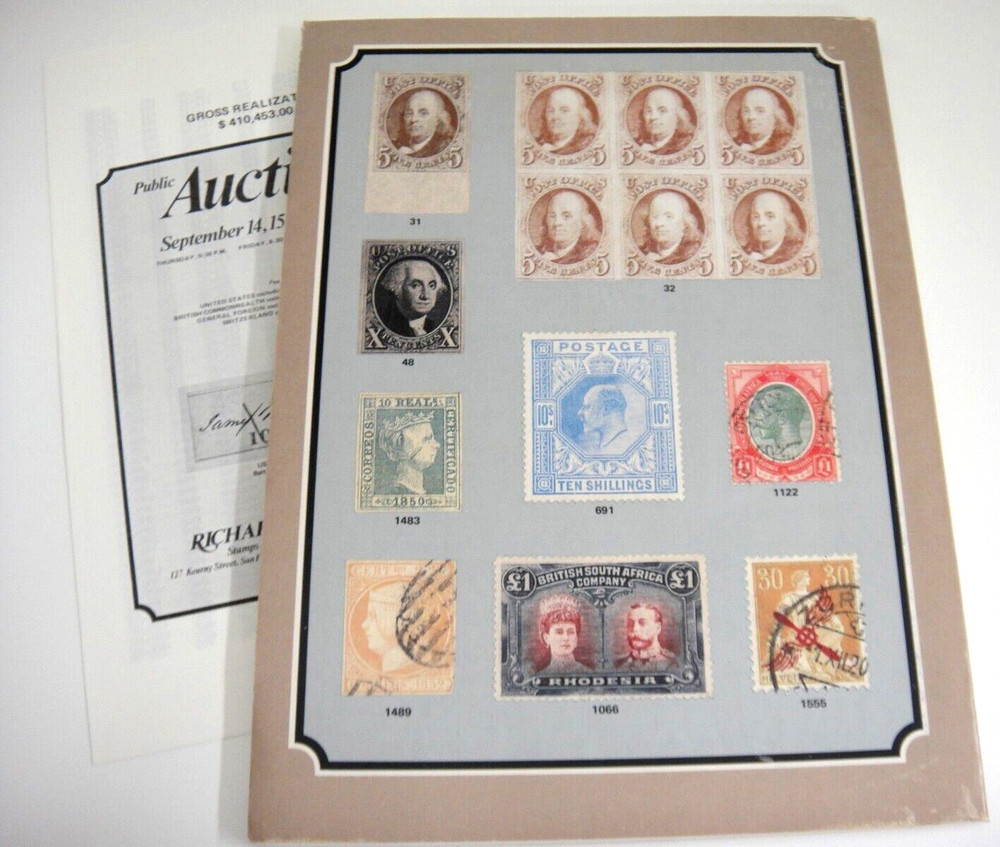 Wolffers Stamp Auction Catalog 1978 w Prices Realized 1847 Issues Locals