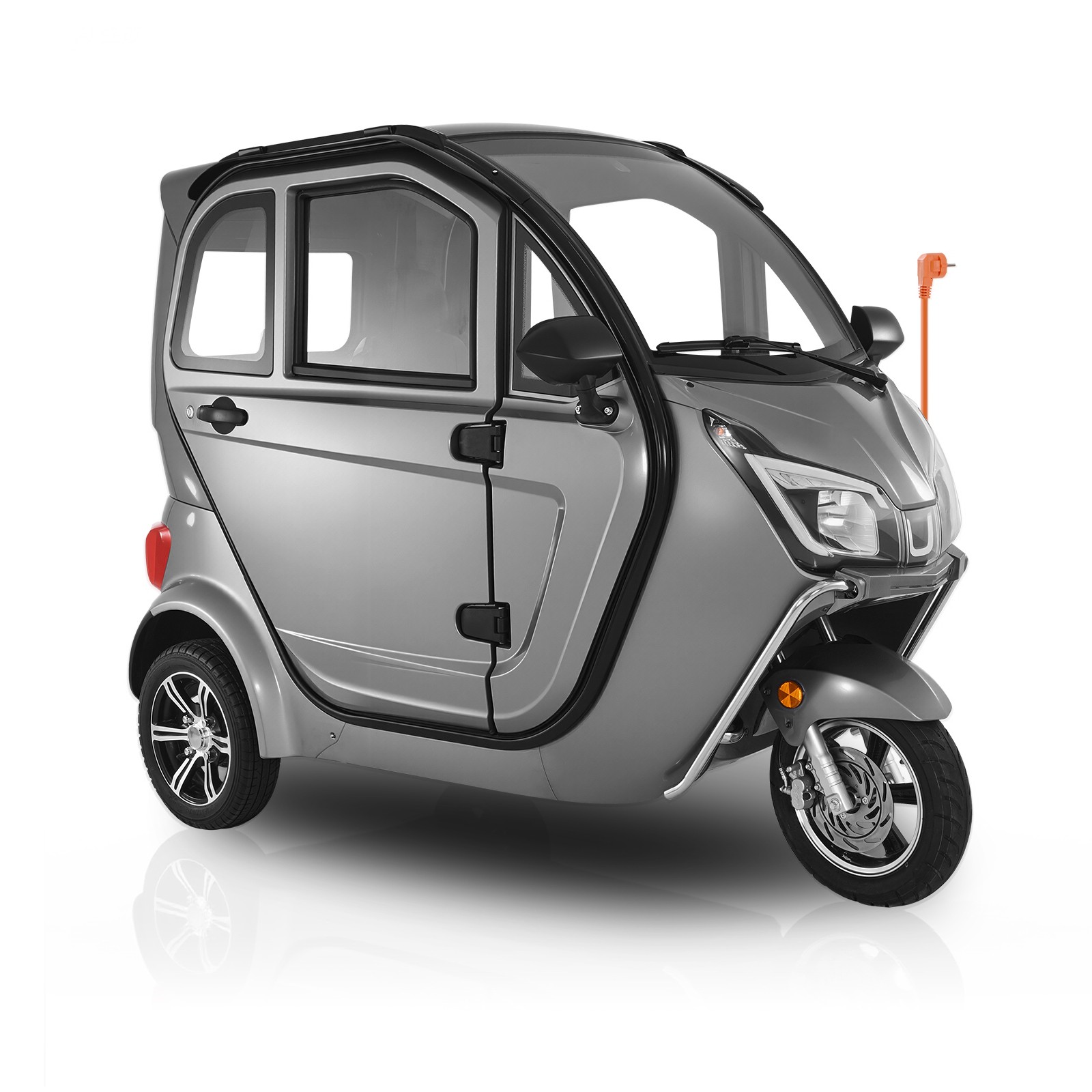 Uimoso 3-Wheel Enclosed Mobility Scooter for Seniors, 650lbs, 3-Passenger