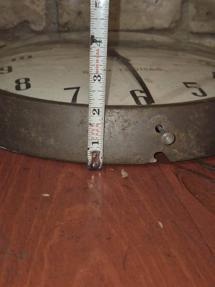 Vtg MCM 14” LARGE Seth Thomas School Office LARGE Wall CLOCK Does Not Work