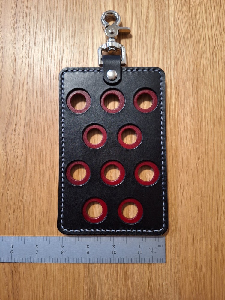 10 Hole Leather Pool Cue Thread Protector Holder