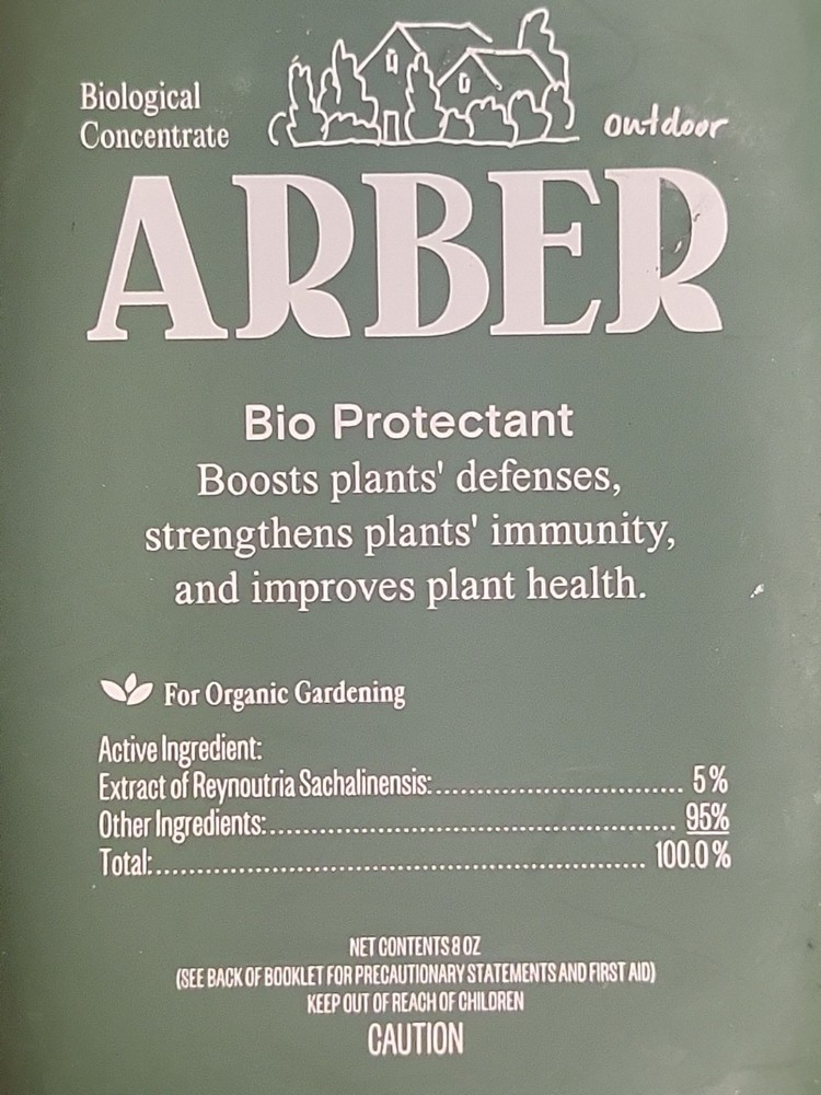Arber 8oz Organic Bio Protectant Concentrate New