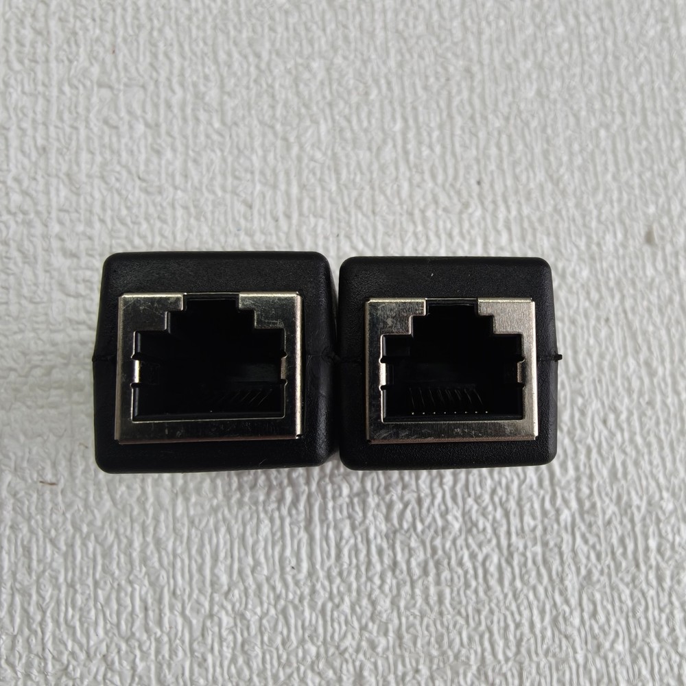 2pcs RJ45 Inline Coupler Cat7/Cat6 Ethernet Network Cable Extender Connector