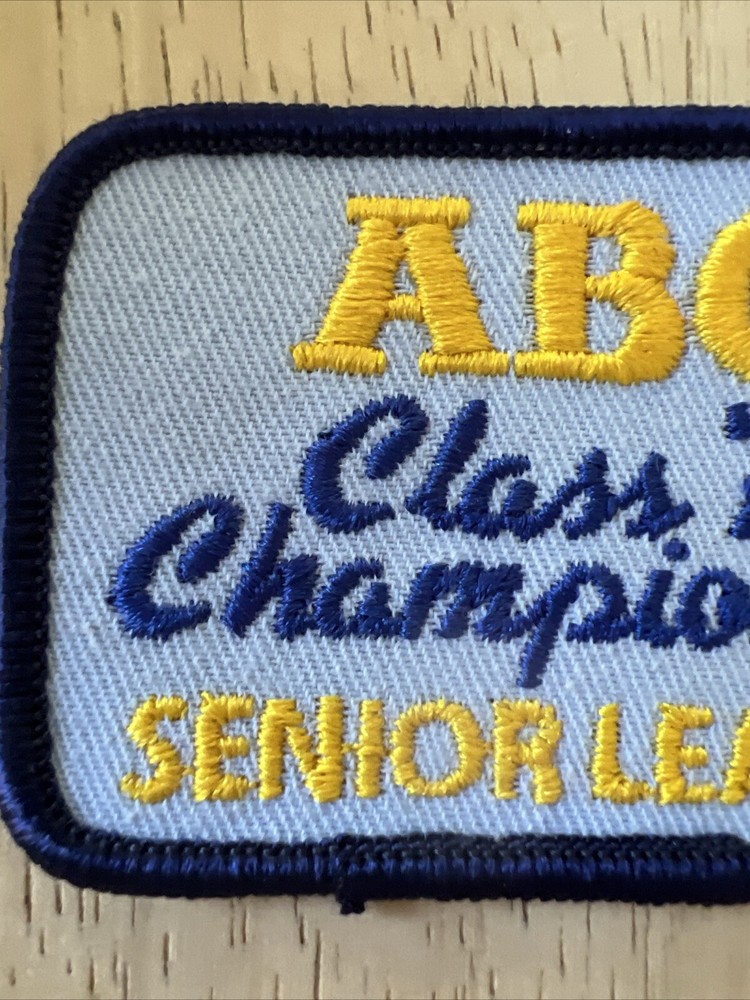 Vintage ABC class “A” Senior League Bowling 🎳 Champion Patch