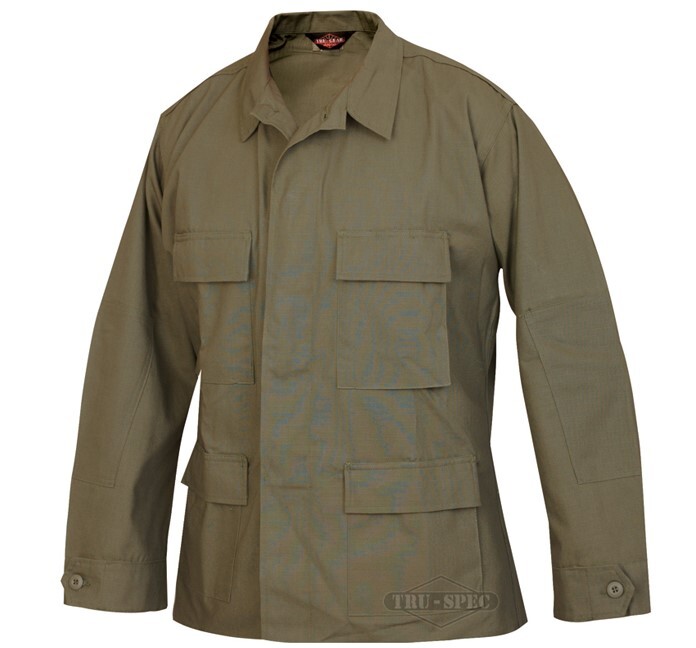 Tru-Spec Olive Drab BDU Coat 100% Cotton RS