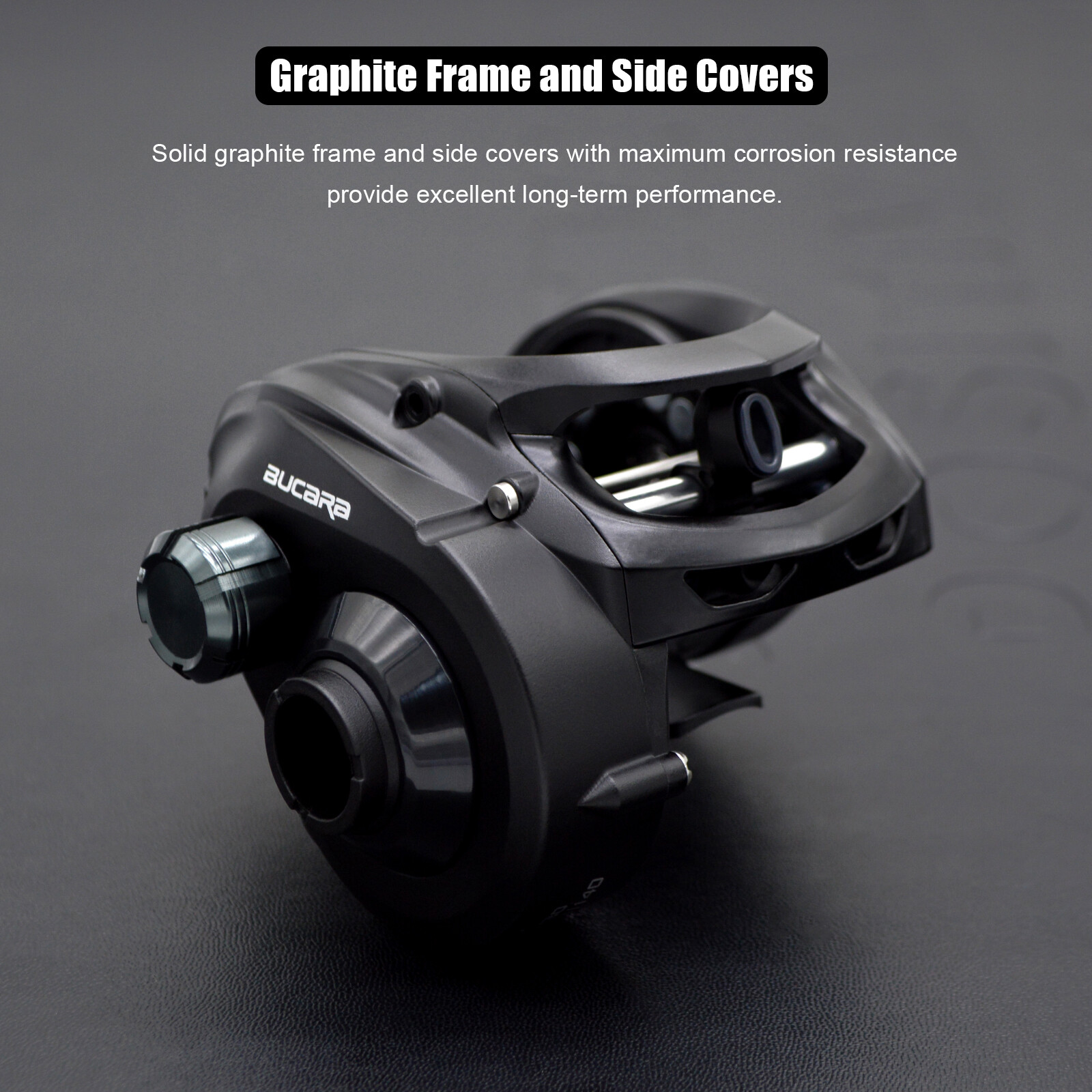 CAMEKOON Bucara 300 Baitcasting Reel 6.3:1 for Fresh & Saltwater Casting Fishing