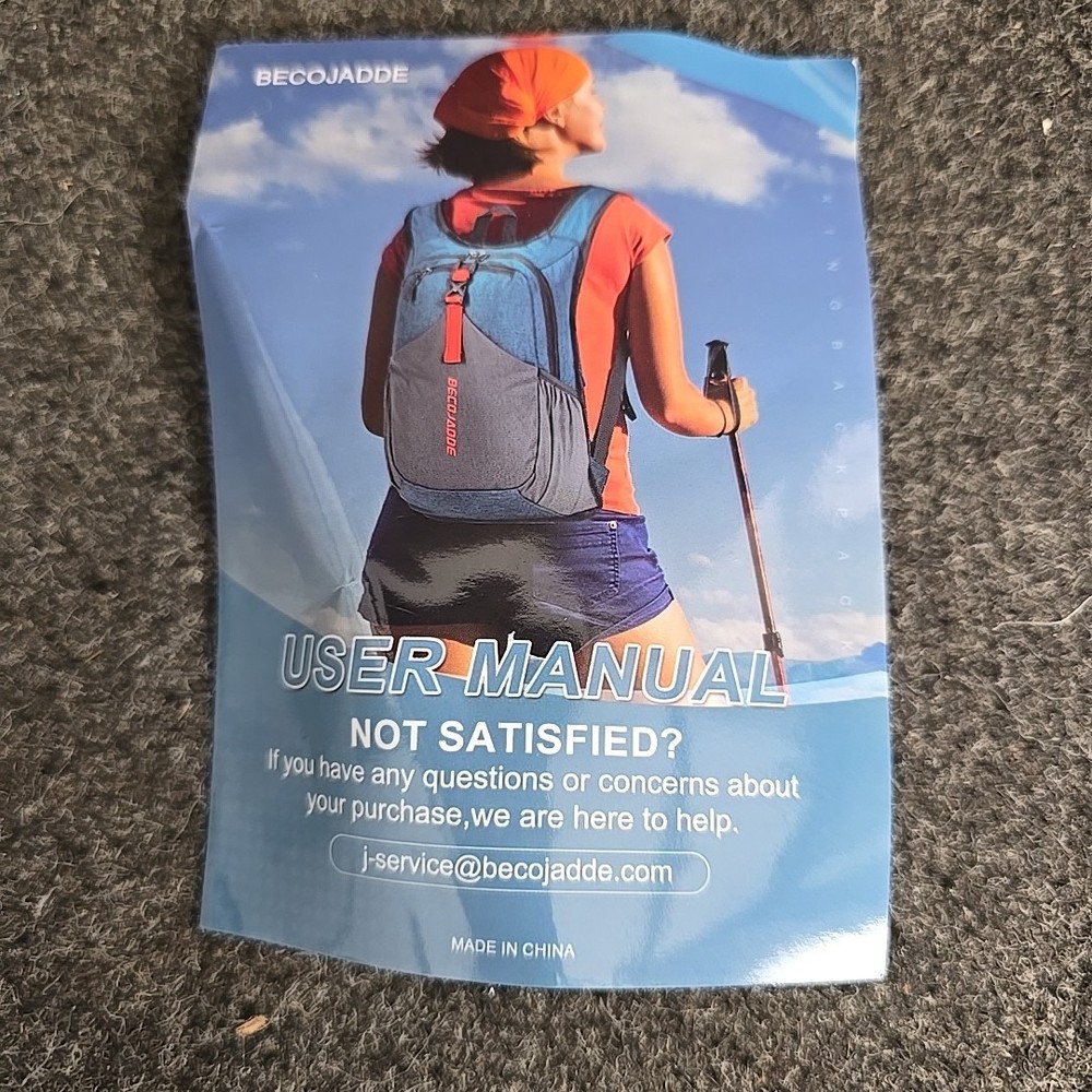 Becojadde Backpack In A Bag Grey New Open Box