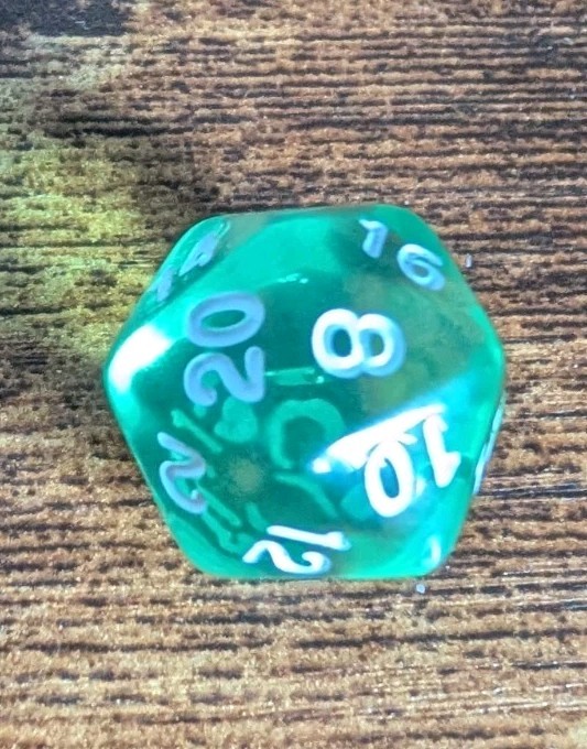 Green Poly D&D Dice Set