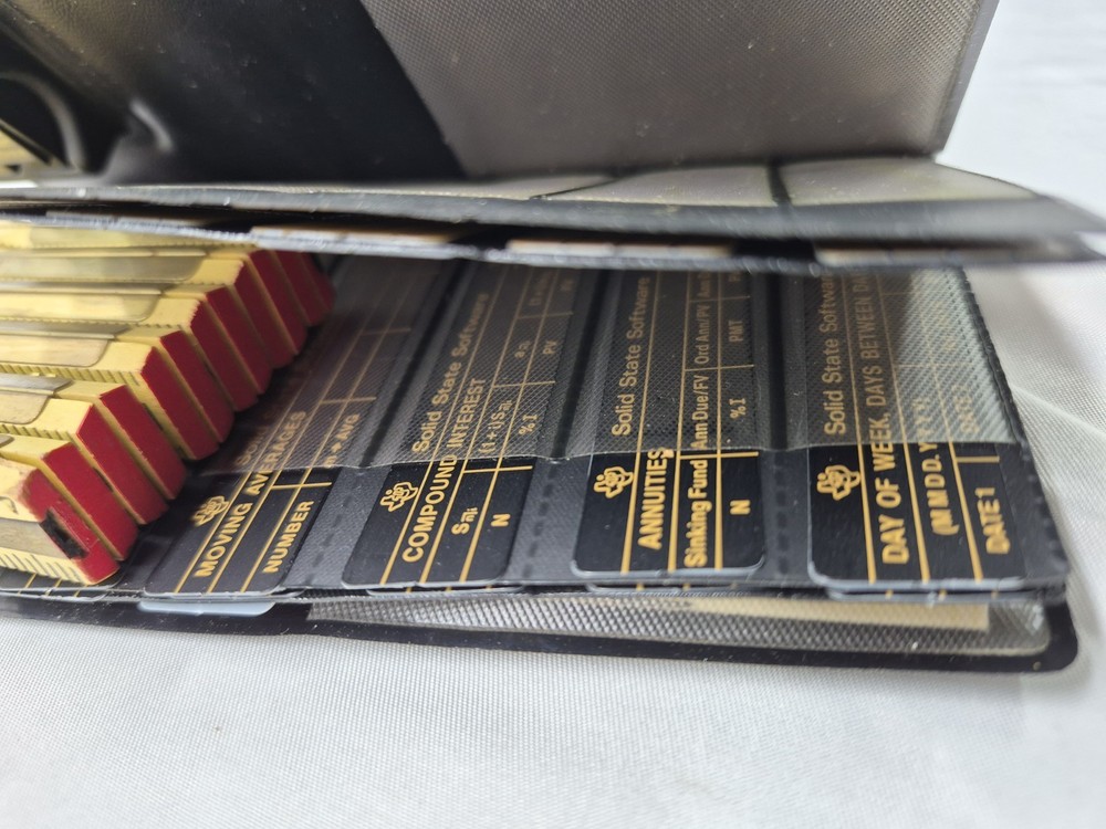 Texas Instruments TI-58 TI-59 Master Library Module Cards Case Guide Vintage