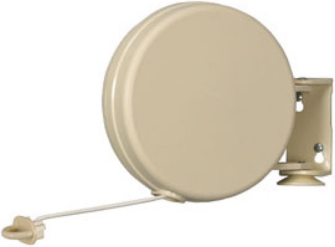 Single Line Retractable Clothesline for Hanging Laundry, 40 Feet, White